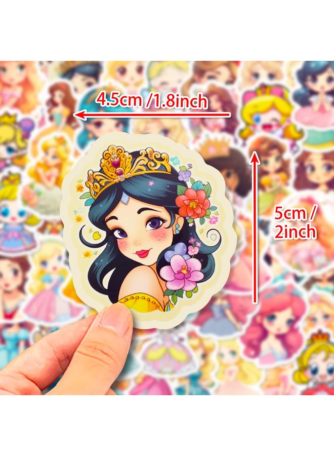 الأزرق جي دبليو 50 رسوم متحركة الأميرة فتاة تنورة مزينة ملصقات كأس الماء حقيبة حقيبة الأطفال المحمول - Image 2