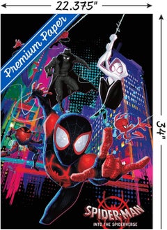 Marvel Spider-Man - Into The Spider-Verse - ملصق حائط جماعي، 22.375 بوصة × 34 بوصة، إصدار ممتاز غير مؤطر - pzsku/Z305A50AE40D34AD8D6CBZ/45/_/1729238073/4087118b-a6d0-4841-82cf-1c6469b543f0