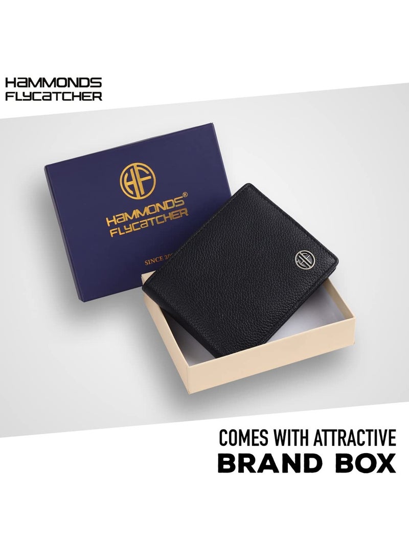  هاموندز فلاي كاتشر محفظة جلدية أصلية للرجال محفظة نقود جلدية محمية بتقنية متطورة  ثنائية الطية 4 فتحات للبطاقات وجيب للعملات المعدنية و جيوب مخفية - Image 5