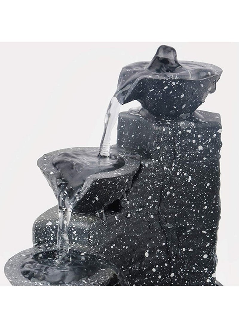 Tabletop Fountain Creative Small Water Fountain Decor Zen Meditation Fountain Tabletop Water Fountain for Office, Desk  - Image 3