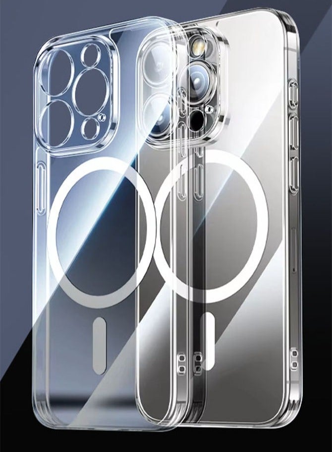 iPhone 16 Pro Max Case Magsafe, Strong Magnet, Upgraded Clear Delay Yellowing, iPhone 16 Pro Max Cover, Military-Grade Protection, Scratch-Resistant, iPhone 16 Pro Max Cover Magnetic Compatible with Magsafe Clear  - Image 1