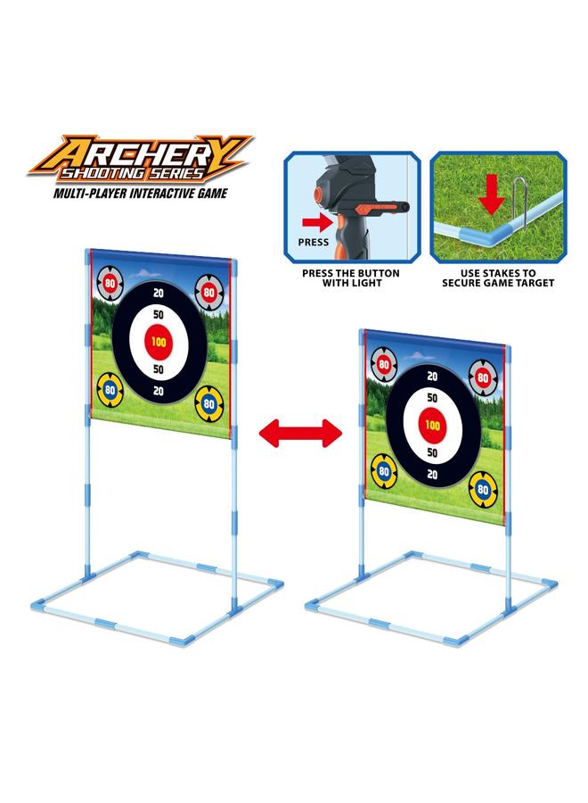 Bluejw 5 In 1 Sports Throwing Toy Suit Bow And Arrow Shooting Dart Flying Axe Boy Sports Toy - Image 4