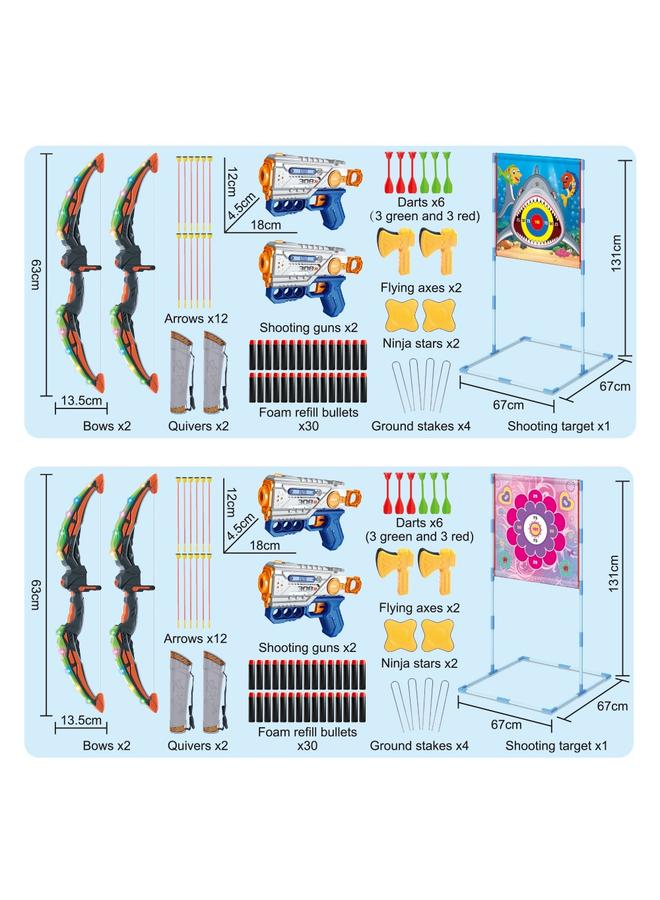 Bluejw 5 In 1 Sports Throwing Toy Suit Bow And Arrow Shooting Dart Flying Axe Boy Sports Toy - Image 5