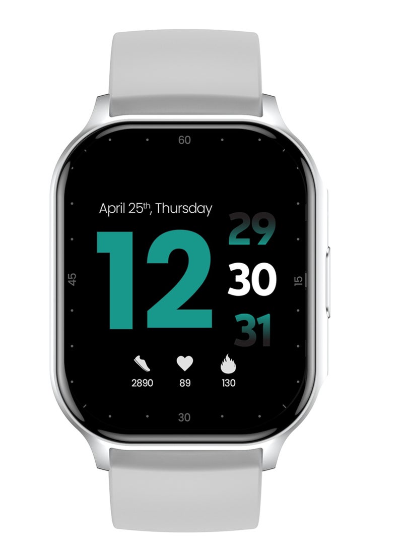فاستر ساعة ذكية Amoled مقاس 2.04 بوصة تعرض اتصال بلوتوث دائمًا، نظام تتبع معدل ضربات القلب للرجال، مقاومة للماء IP68، بطارية 260 مللي أمبير، تدعم Android IOS - Image 4