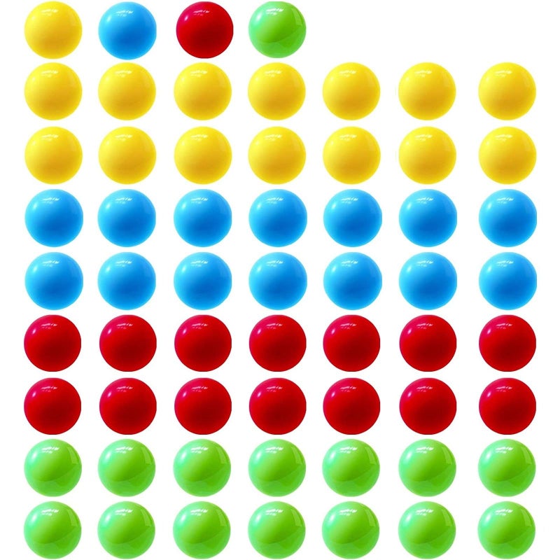 Hotusi 60Pcs Game Replacement Marbles Balls Compatible with Hungry Hungry Hippos - Image 1