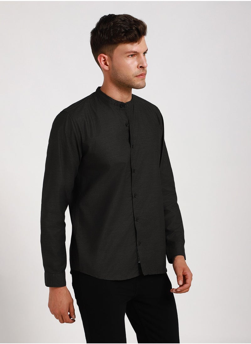 Dennis Lingo Grey Slim Fit Casual Shirt for Men - Trendy, Comfortable  - Image 3