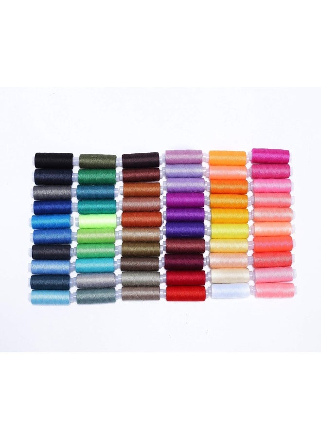 Candora - 60 Colors Sewing Thread Coil 250 Yards Each Polyester All Purpose for Hand and Machine Sewing 60pcs - Image 1