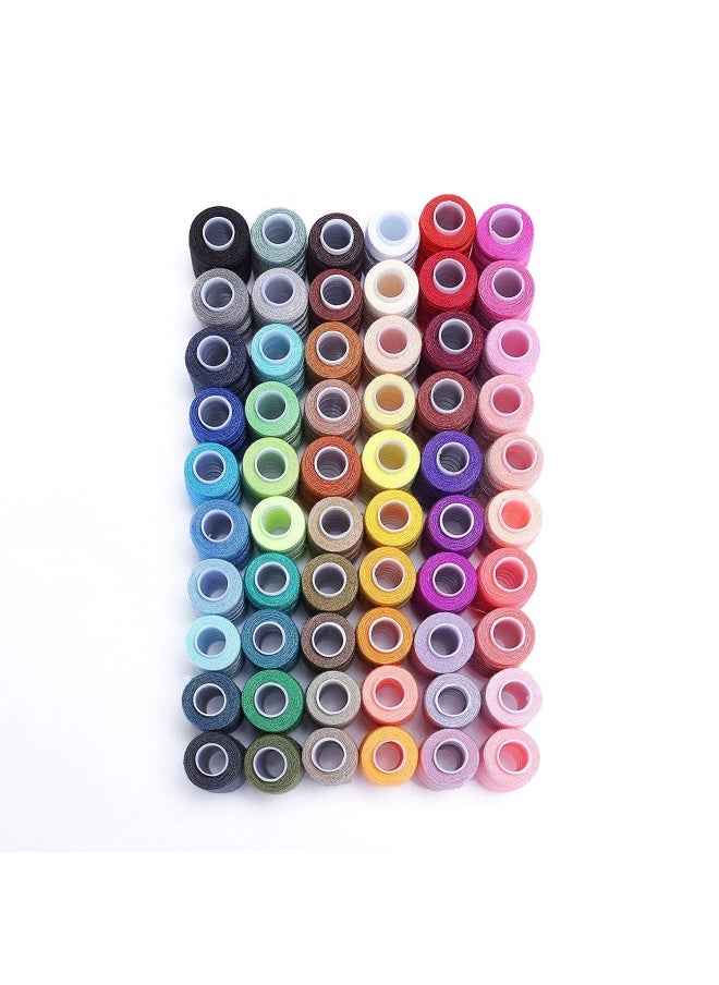 Candora - 60 Colors Sewing Thread Coil 250 Yards Each Polyester All Purpose for Hand and Machine Sewing 60pcs - Image 1