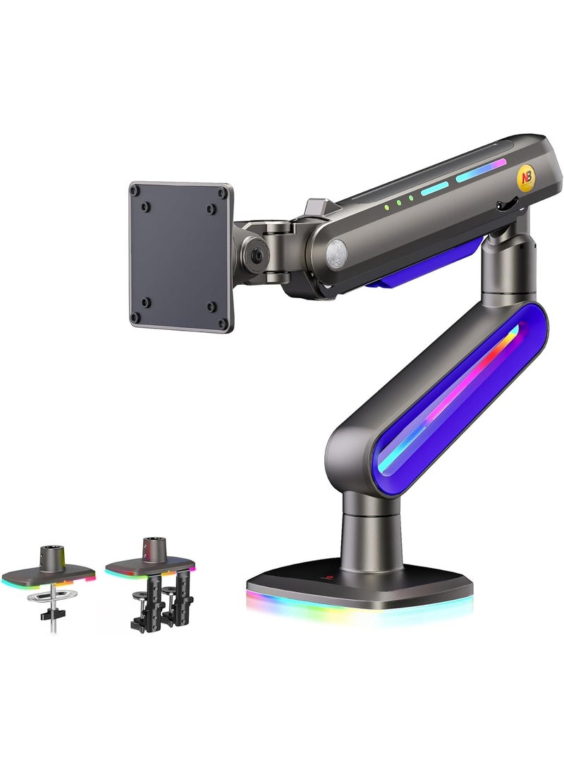 حامل شاشة ثقيل التحمل قابل للتعديل – ذراع شاشة للشاشات المسطحة والمنحنية والعريضة من 32 إلى 60 بوصة - Image 1