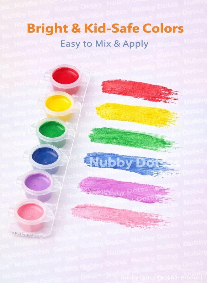 Nubby Dotss Money/Piggy Bank with Paint Set, White Money Box, DIY Craft Kit, Includes 8 Paint Colours and Brush, Space Theme (Blue Astronaut) - Image 3