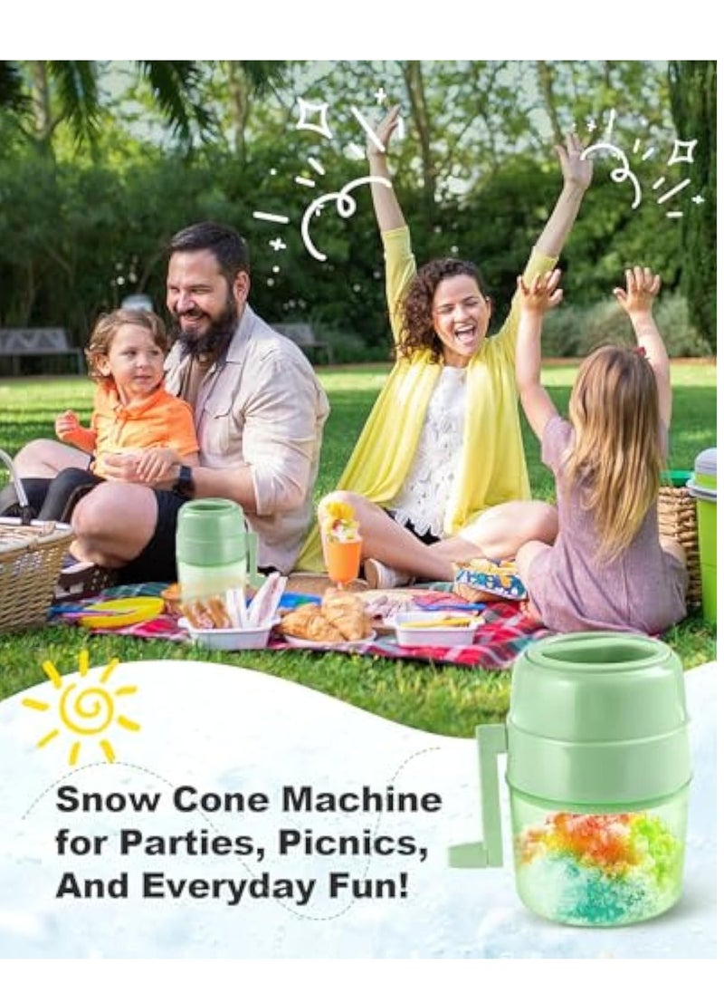 KASTWAVE - Manual Ice Shaver Machine, Snow Cone Machine, Shaved Ice Maker Machine for Home, Double Stainless Steel Blade Ice Crusher, Ice Shaver Hand Crank, Slushy Maker Machine, Ice Crusher - Image 1
