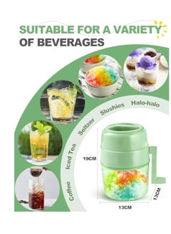 KASTWAVE Manual Ice Shaver Machine, Snow Cone Machine, Shaved Ice Maker Machine for Home, Double Stainless Steel Blade Ice Crusher, Ice Shaver Hand Crank, Slushy Maker Machine, Ice Crusher  - Image 5