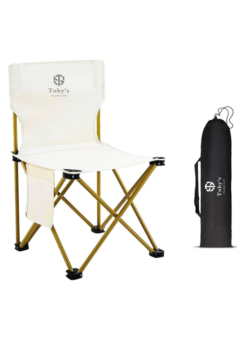 Toby's Tobys Camping Chair-10 Ultralight Portable Folding Light Aluminum Chair with Nylon Seat and Lightweight Carrying Bag for Outdoor Travel - Image 1