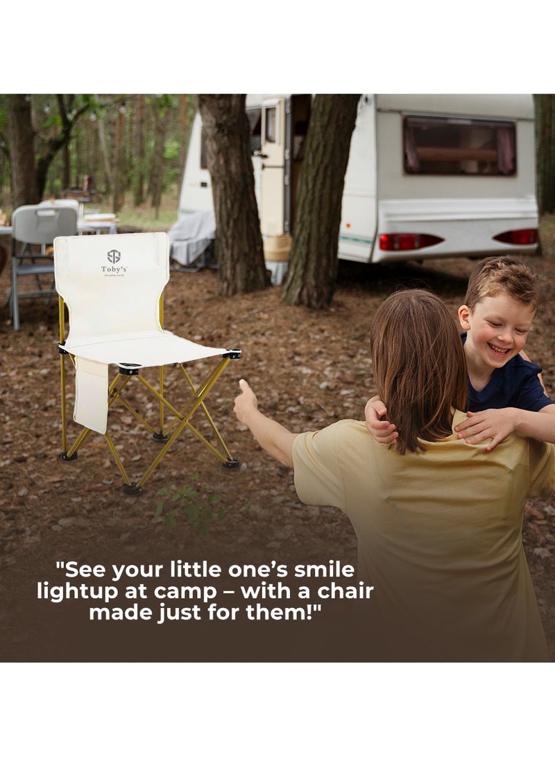 Toby's Tobys Camping Chair-10 Ultralight Portable Folding Light Aluminum Chair with Nylon Seat and Lightweight Carrying Bag for Outdoor Travel - Image 5