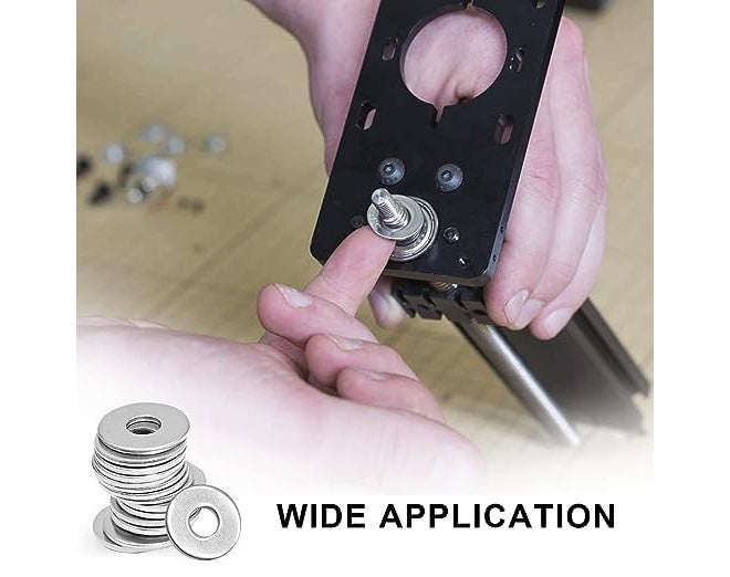 TheMujtaba (M6) Flat Washer, Zinc Plated Finish Flat Washers For Bolt Screw Suitable for Factories Repair, Kitchens, Shops, and Outdoor Construction by Bolt Dropper (50) - Image 4