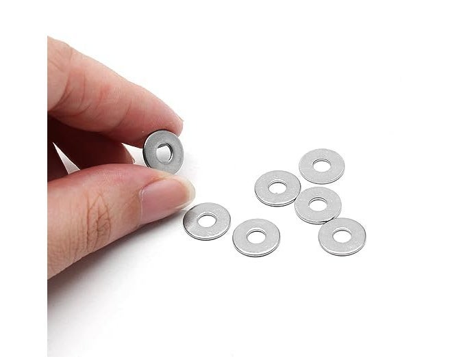 TheMujtaba (M6) Flat Washer, Zinc Plated Finish Flat Washers For Bolt Screw Suitable for Factories Repair, Kitchens, Shops, and Outdoor Construction by Bolt Dropper (50) - Image 2