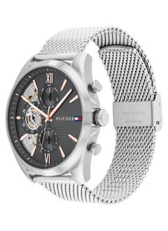 TOMMY HILFIGER TOMMY HILFIGER ROUND ANALOG MEN'S DARK GREY CASE WATCH - 1710646  - Image 1