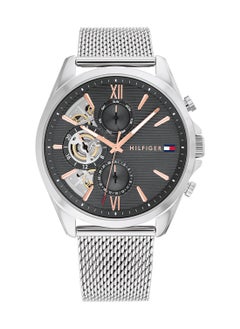 TOMMY HILFIGER TOMMY HILFIGER ROUND ANALOG MEN'S DARK GREY CASE WATCH - 1710646  - Image 2