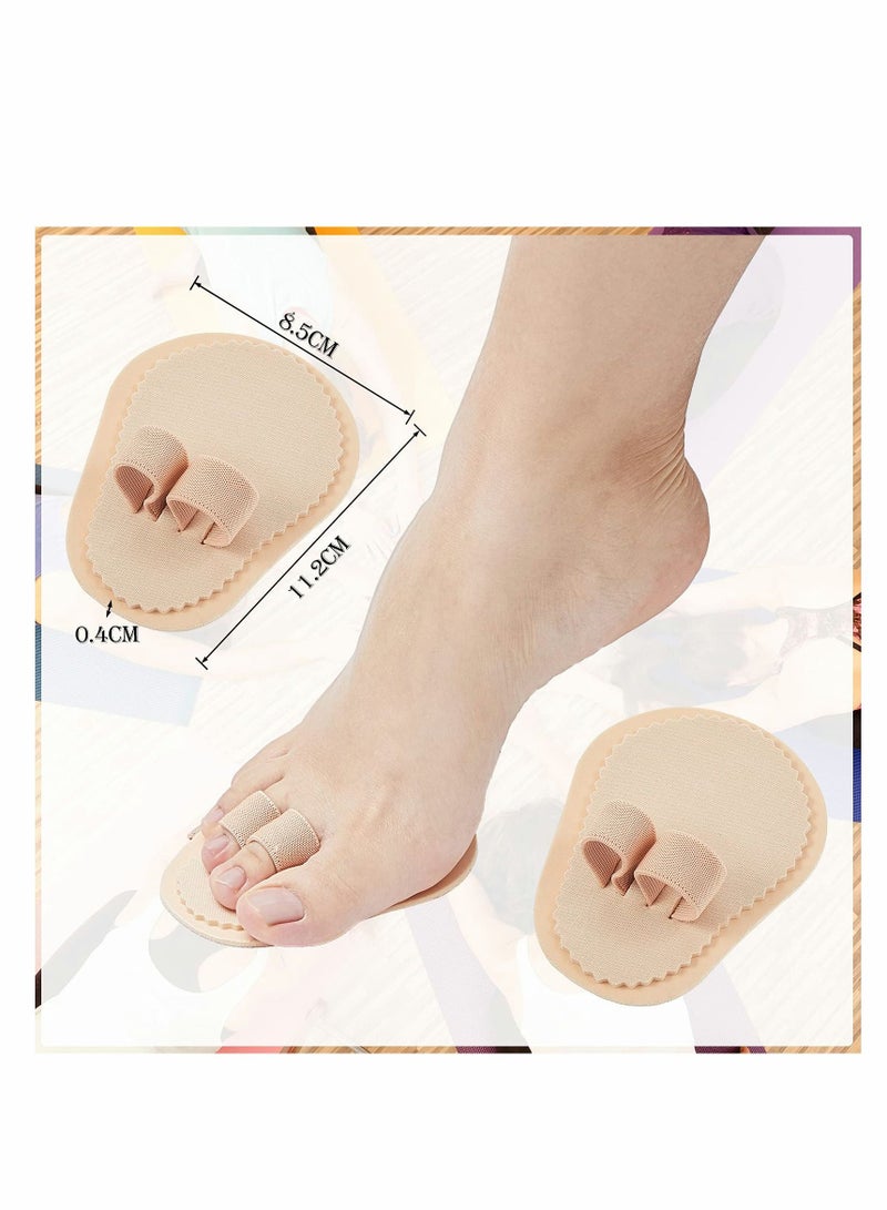 SYOSI Toe Straightener, 6 Pieces Double, Hammer Splint Corrector Separators for Crooked Relieving Foot Pain, Claw and Overlapping Toes, Pressure, Discomfort (Beige) - Image 2