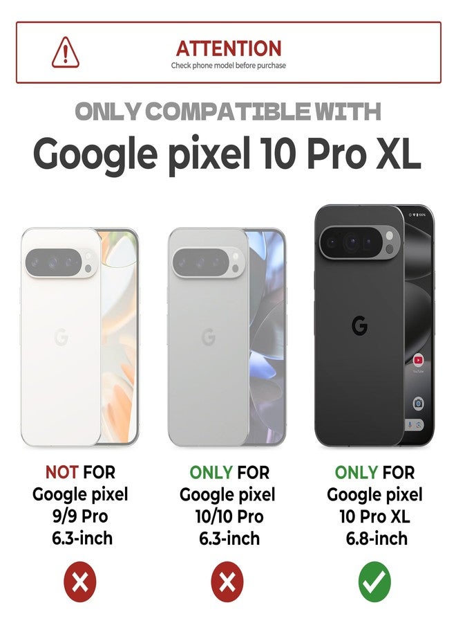 Dexnor for Google Pixel 10 Pro XL Case with Slide Camera Cover & 2 Front Frames & Built-in Screen Protector & Kickstand, Full-body Shockproof Protective Cover Rugged Bumper Cases,Army Green(2025) - Image 2