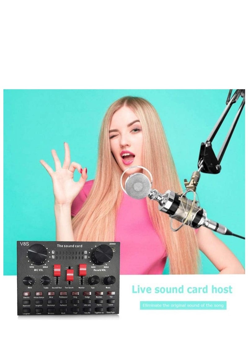 MIGOFAST V8S Live Streaming Sound Adapter Phone Laptop Microphone Multi-Function High Sound Quality Intelligent Compatibility Sound Adapter  - Image 5