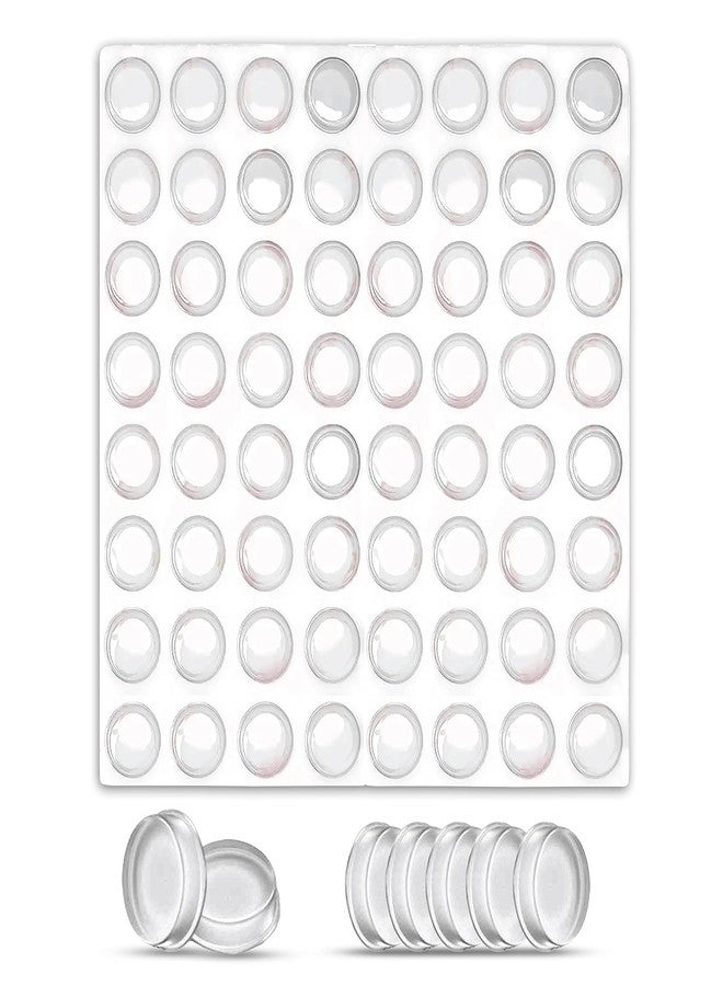 MAUJZA Cabinet Door Bumpers, 128 Pieces for Sound Dampening and Surface Protection, Cabinet Bumpers, Transparent Self Adhesive Soft Close, 3M Sticky Rubber Pads, Kitchen Cabinet, Cupboard and Drawer - Image 1