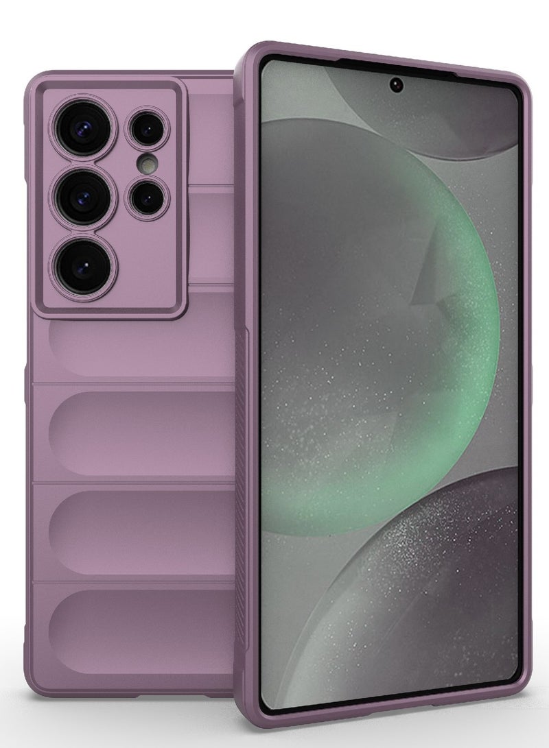 Phone case cover Magic Shield TPU + Silicone Shockproof Phone Case For   Samsung Galaxy S25 Ultra (Purple) - Image 1