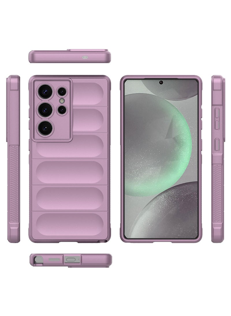 Phone case cover Magic Shield TPU + Silicone Shockproof Phone Case For   Samsung Galaxy S25 Ultra (Purple) - Image 3