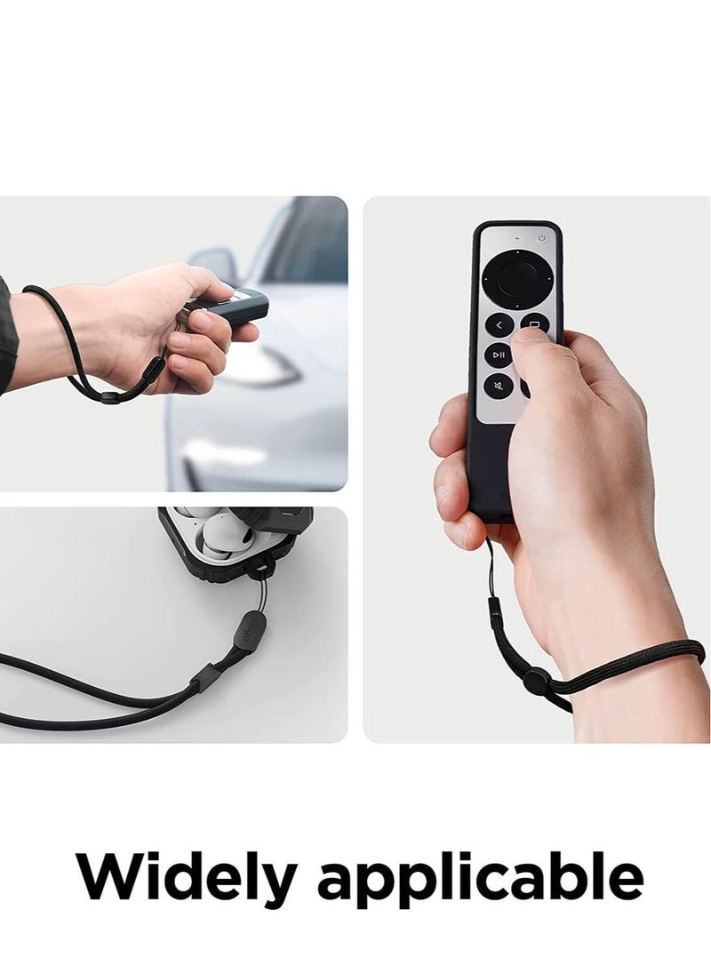 Elago - Universal Nylon Strap with Adjustable Button Compatible with AirPods Pro 2 (2nd Generation) - Ivory/ Brown - Image 1