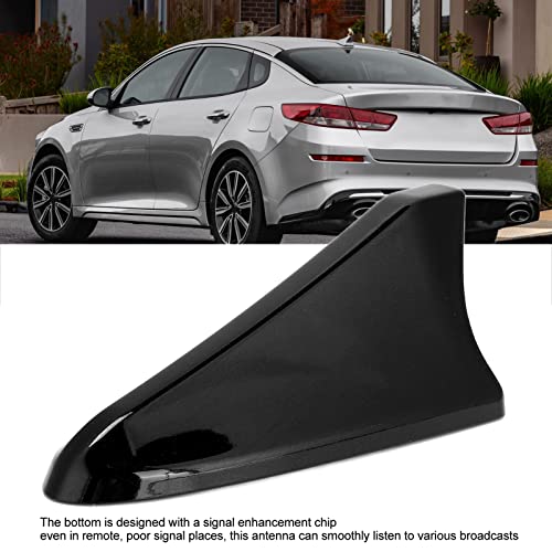 EVGATSAUTO Car Shark Fin Antenna Cover, Shark Fin Roof Antenna Cover 96219 D5000EBQK Roof Antenna Aerial Shell Replacement for Sedan(Black) - Image 2