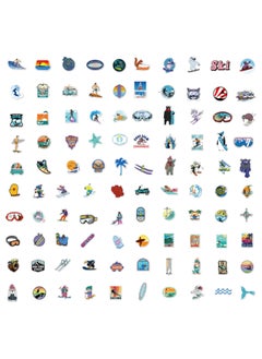 Generic 100Pcs Outdoor Sports Skiing Surfing Graffiti Stickers DIY Snowboard Skateboard Car Helmet Waterproof Stickers Kid Toys Cute Vinyl Stickers Gifts for Girls Boys Kids  - Image 2