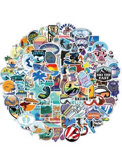 Generic 100Pcs Outdoor Sports Skiing Surfing Graffiti Stickers DIY Snowboard Skateboard Car Helmet Waterproof Stickers Kid Toys Cute Vinyl Stickers Gifts for Girls Boys Kids  - Image 1