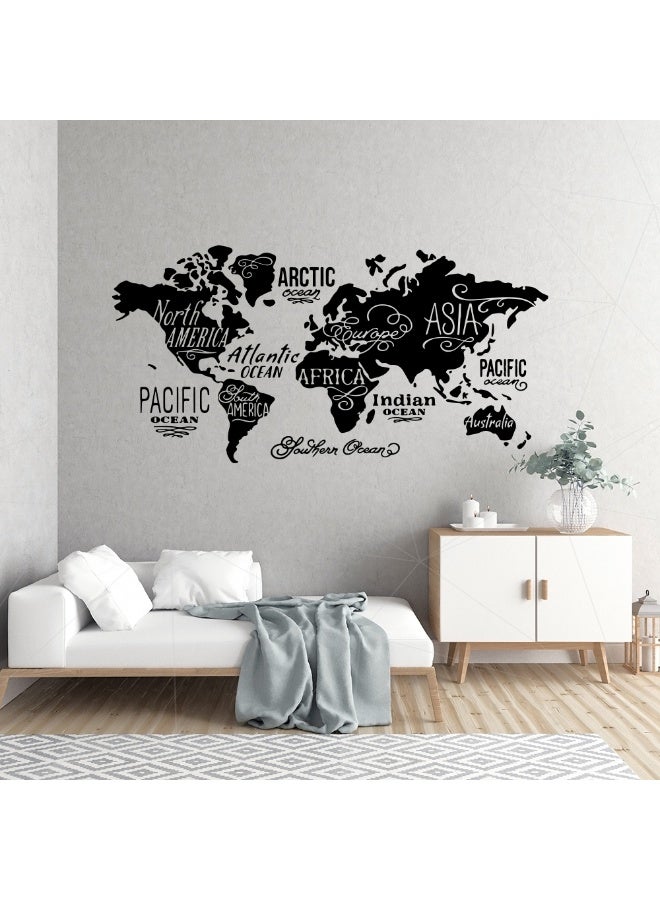 MAXPIX LLC MAXPIX- World Map Wall Vinyl Decal Sticker for Living Room, Bedroom, Nursery, Office - Image 2