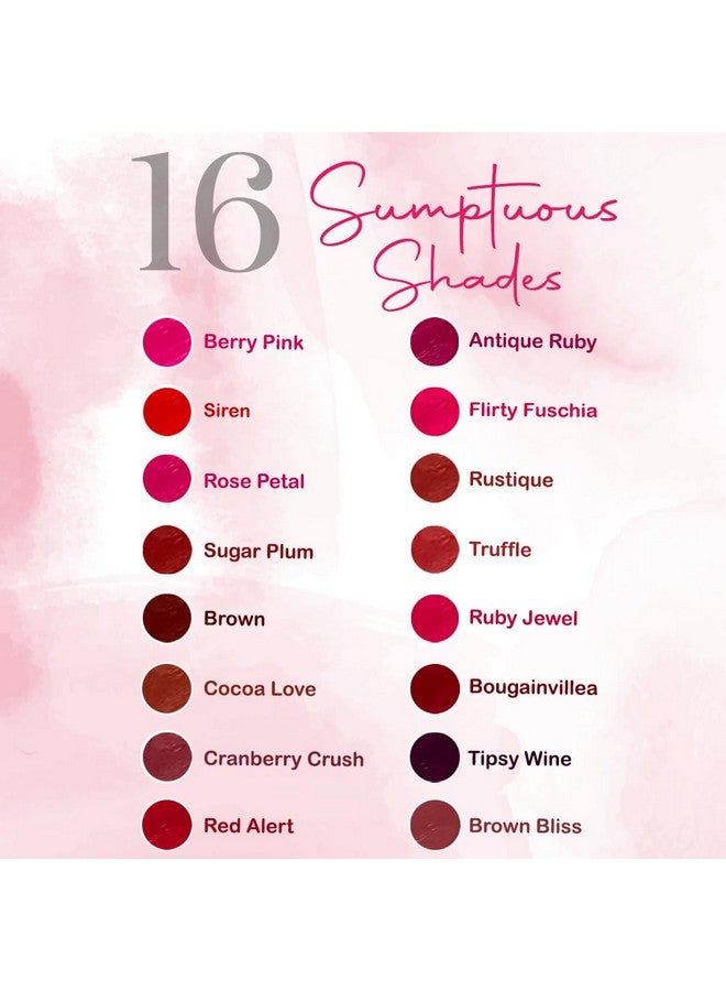 كالرسينس لون شفاه سائل مكثف | تركيبة لونية قوية تدوم طويلاً ومقاومة للتلطخ ومقاومة للماء لتأثير يدوم طويلاً | ثبات مكثف يدوم لأكثر من 9 ساعات وطبقة نهائية مخملية غير لامعة | Sugar Plum | 8 مل - Image 2