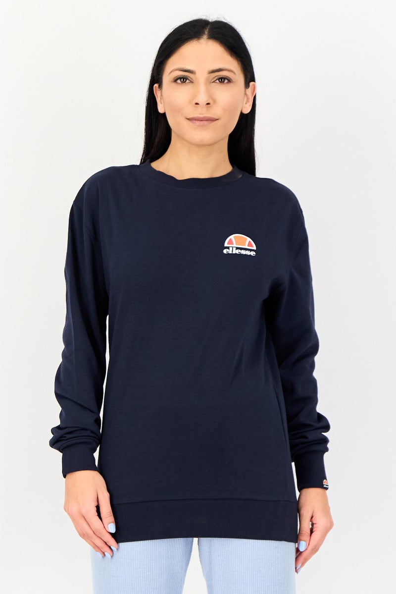 Ellesse Women Sportswear Fit Long Sleeve Outdoor Sweatshirt, Navy - Image 1