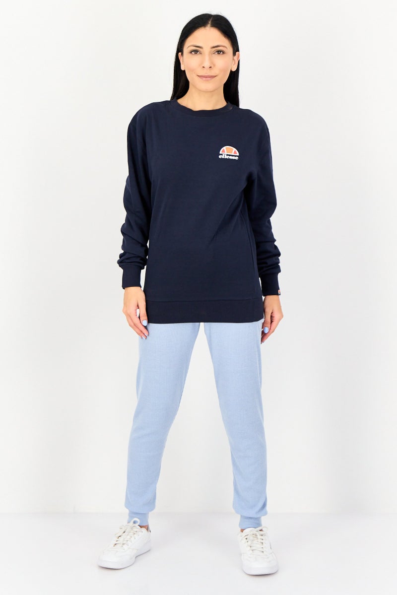 Ellesse Women Sportswear Fit Long Sleeve Outdoor Sweatshirt, Navy - Image 4