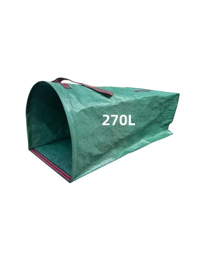 270L Reusable Leaf Collection Bag Set Semi Circular Design Heavy Duty Tear Resistant Yard Waste Garden Cleanup Outdoor Organization Lawn Care Gardening Branch Bags Trash Collection - Image 5