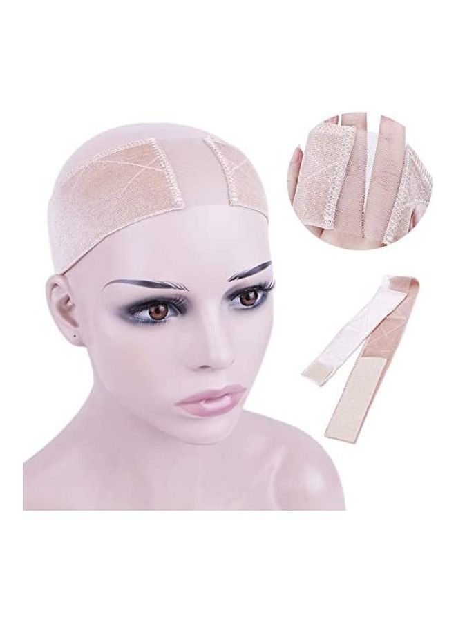 NIBEMINENT Wig Grip Headband With Lace Beige