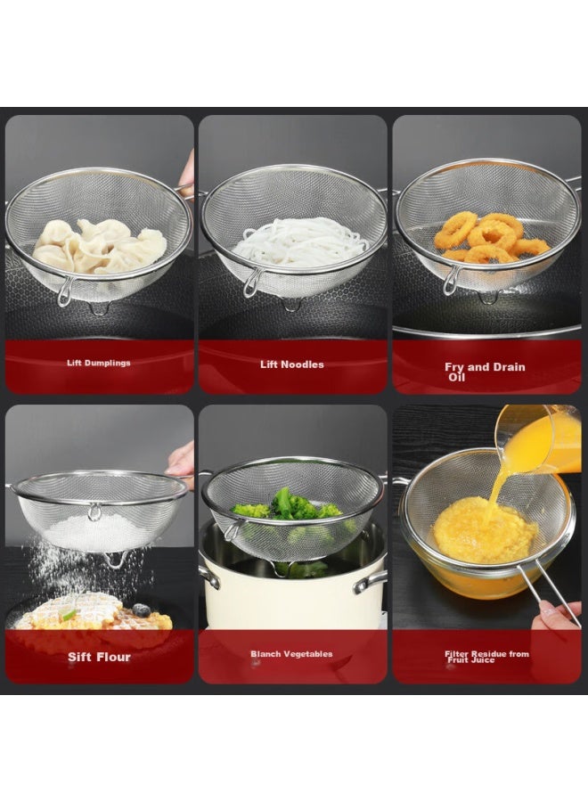 MAX COOK Meichun (maxcook) 304 Stainless Steel Strainer And Colander, Soy Milk Filter, Fine Mesh Flour Sieve, 21cm Mccu3453  - Image 5