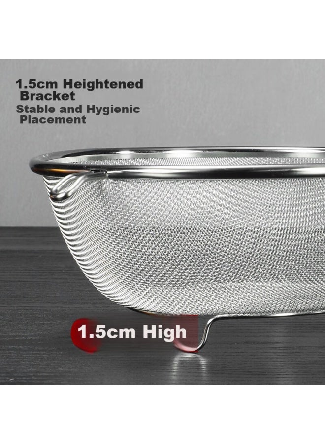 MAX COOK Meichun (maxcook) 304 Stainless Steel Strainer And Colander, Soy Milk Filter, Fine Mesh Flour Sieve, 21cm Mccu3453  - Image 4
