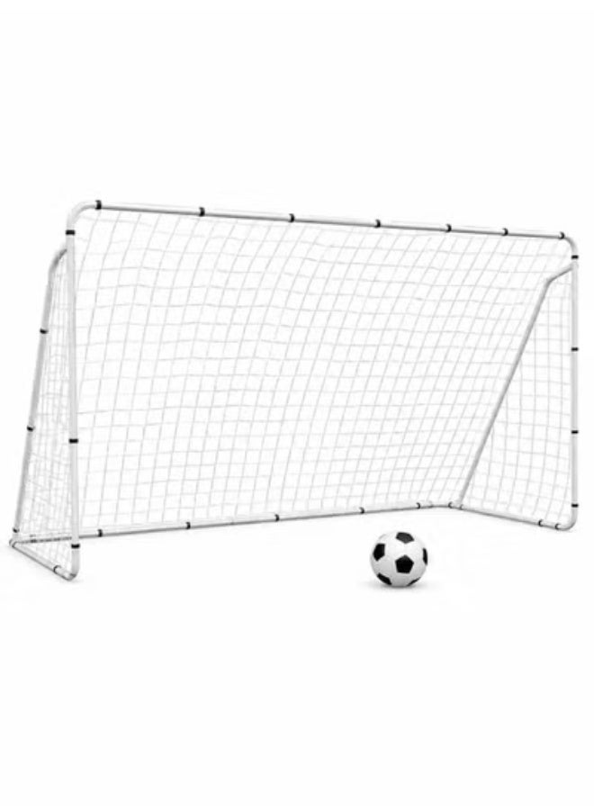 RUIYADA Portable Soccer Goal for Backyard 240x90x150 Kids Adults Soccer Net and Frame for Home Backyard Practice Training Goals Soccer Training Equipment - Image 1