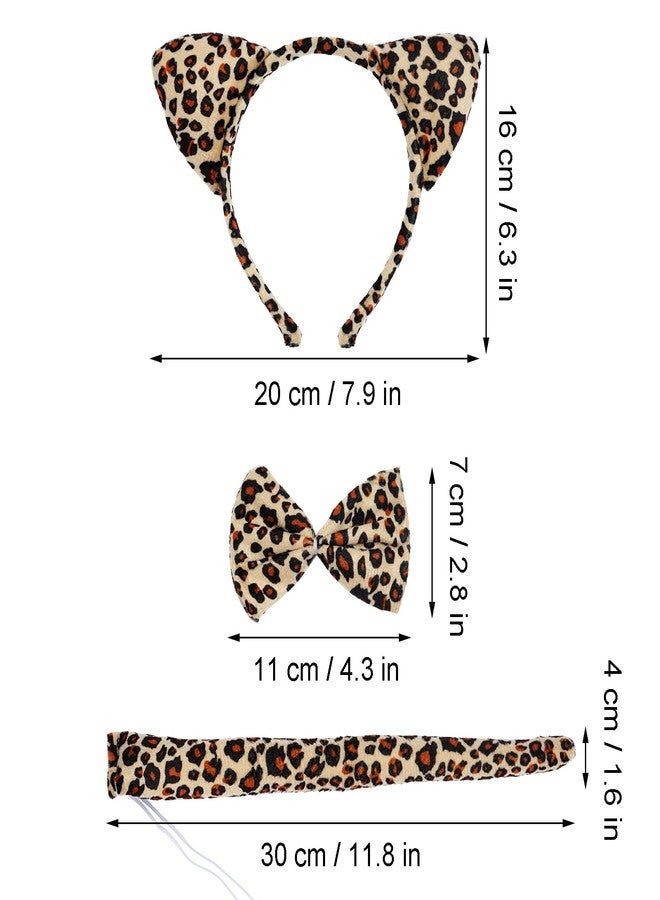 Marrywindix Brown Leopard Costume Tutu Set Animal Fancy Dress Costume Kit Halloween Party Dress Up Accessories - Image 2