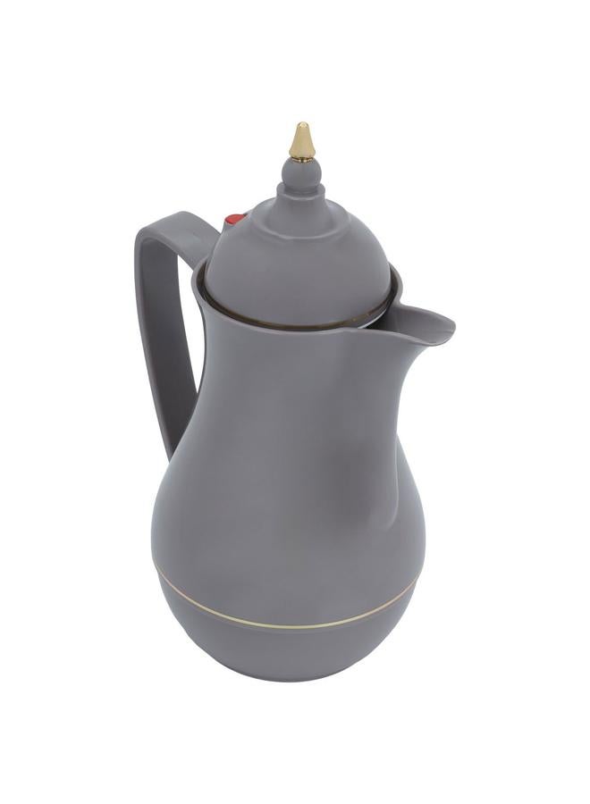 ROTPUNKT Glass Thermos 1 Liter Plastic Body Dark Grey - Image 2