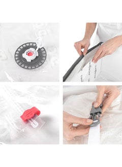 COMPACTOR Zipper Closure Space-Saving Vacuum Storage Bag White and Grey 145 L RAN3592  - Image 4