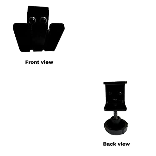 MYL HPHT Headphone Clamp Mount Stand Hanger/Holder Metal (Black) (Pack of 1, Black) - Image 2