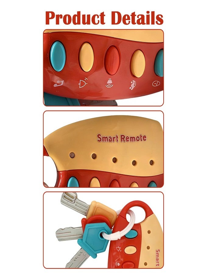 مفاتيح سيارة للأطفال، متجر ألعاب، ألعاب مفاتيح للأطفال، مناسبة لتعزيز التعلم السمعي والبصري، التعليم الحسي، ترفيه محمول أثناء السفر - Image 3