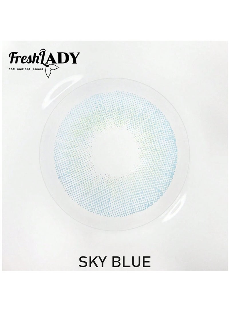 FRESH LADY Soft Contact Eye Lenses Light Blue-1 Year Disposable - Image 5