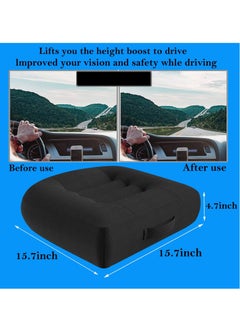 Arabest Booster Seat Cushion Posture Cushion Portable Breathable Mesh, Effectively Increase The Field of View by 12cm/ 4.7in, Ideal for Office, Home, Angle Lift Seat Cushions,Black  - Image 2
