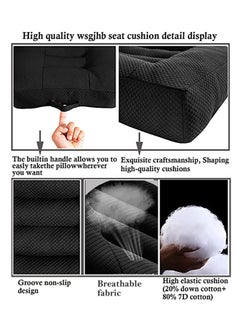 Arabest Booster Seat Cushion Posture Cushion Portable Breathable Mesh, Effectively Increase The Field of View by 12cm/ 4.7in, Ideal for Office, Home, Angle Lift Seat Cushions,Black  - Image 5