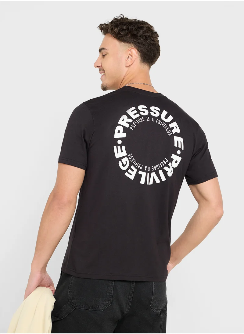 سفنتي فايف بيسيكس Printed T-Shirt